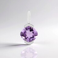 Zilveren hanger met een lavendel amethist (Adela Silber)