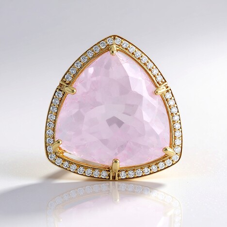 Ciondolo in oro con Kunzite Patroke (de Melo)