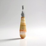 Ciondolo in argento con CALCITE ALABASTRO (Bali Barong)