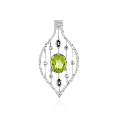 Ciondolo in argento con Peridoto Arizona