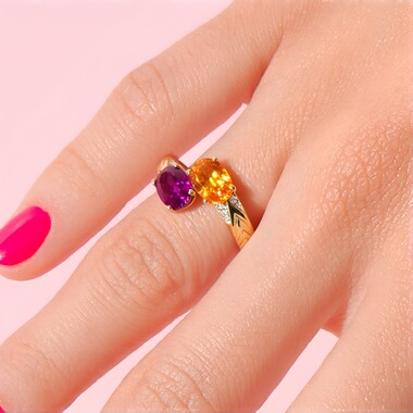 Anillo en oro con Rodolita (CIRARI)