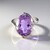 Anello in argento con Ametista Rose de France