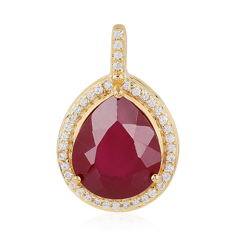 Ciondolo in argento con Rubino del Madagascar