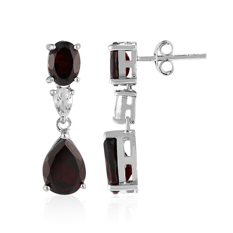 Orecchini in argento con Granato