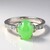 Anello in argento con Crisoprasio Imperiale