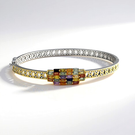 Bracciale in argento con Zaffiro Rosa (Gems en Vogue)