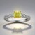Anello in oro con Diamante Giallo SI2 (CIRARI)