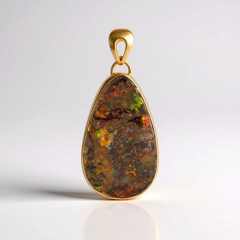 Pendentif en argent et Ammolite