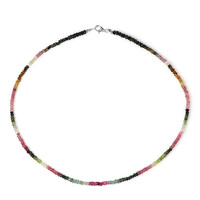 Fancy Tourmaline Silver Necklace