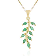 Collier en argent et Emeraude de Socoto