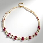 Collana in argento con Rubino del Madagascar (Riya)