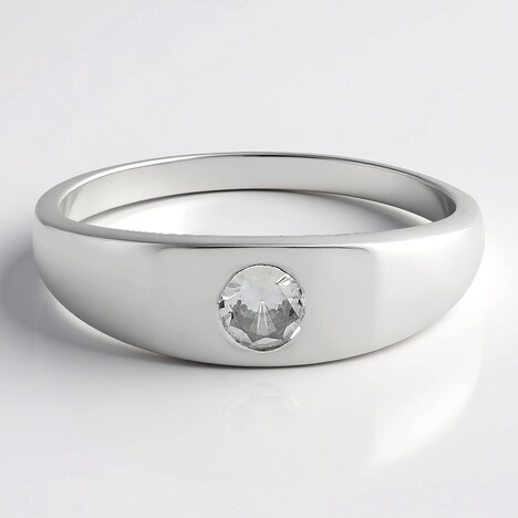 Bague en argent et Zircon