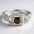 Anello in argento con Quarzo Fumè