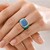 Bague en argent et Turquoise (Adela Silber)