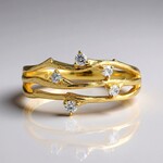 Anello in oro con Diamante SI2 (H) (CIRARI)