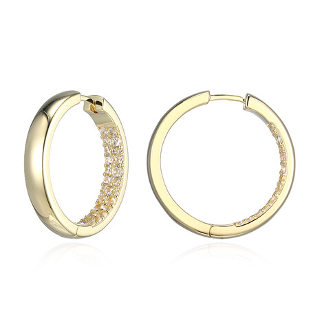 Zircon Silver Earrings (Adela Silber)