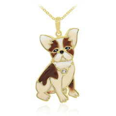 Collar en plata con Topacio blanco