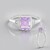Anello in argento con Ametista Rose de France