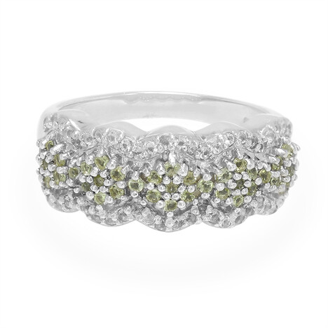 Anello in argento con Peridoto