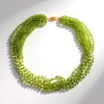 Collana in argento con Peridoto (Riya)