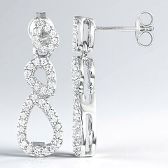 Orecchini in argento con Zircone