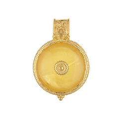 Baltischer Milky-Bernstein-Silberanhänger (dagen)