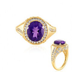 Siberian Amethyst Silver Ring (de Melo Essence)