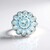 Anello in argento con Topazio Blu Cielo