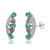 Boucles d'oreilles en or et Emeraude de Zambie AAA (CIRARI)