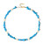 Collier en argent et Howlite bleue (Riya)