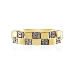 Anello in argento con Diamante Champagne SI1