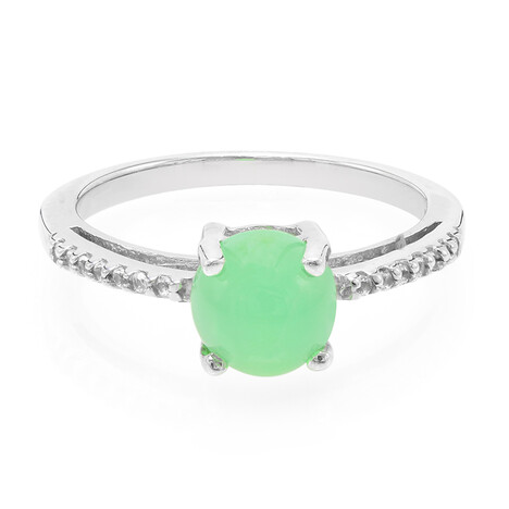 Kaiserlicher Chrysopras-Silberring