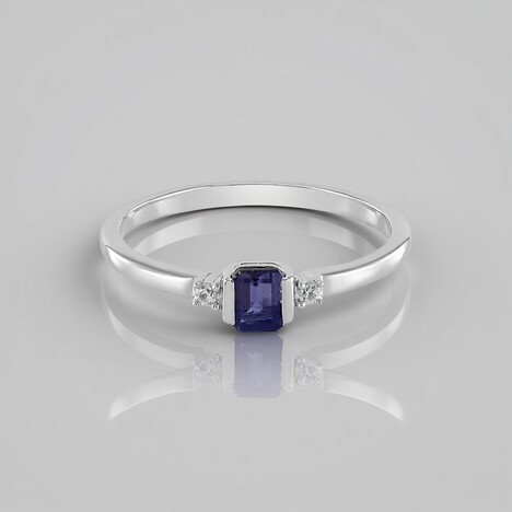Anello in argento con Iolite