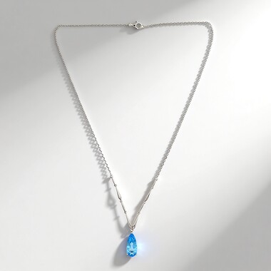 Collar en plata con Topacio de Marambaia (de Melo)
