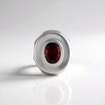 Ciondolo in argento con Granato Mozambico (MONOSONO COLLECTION)