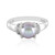 Anillo en plata con Perla plateada Freshwater