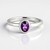 Anello in argento con Ametista Siberiana