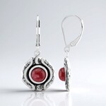 Orecchini in argento con Rodonite