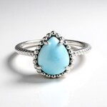 Anello in argento con Larimar