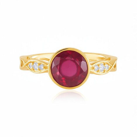 Anillo en plata con Rubí de Madagascar (de Melo Essence)