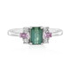 Bague en argent et Tourmaline verte de Benedito (Adela Silber)