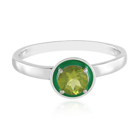 Anello in argento con Peridoto