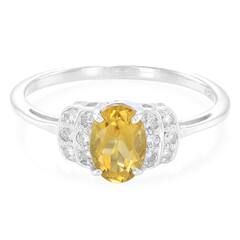 Anello in argento con Quarzo Champagne