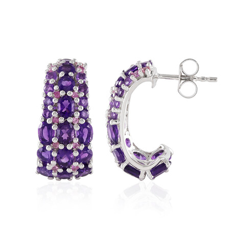 Pendientes en plata con Amatista (de Melo)