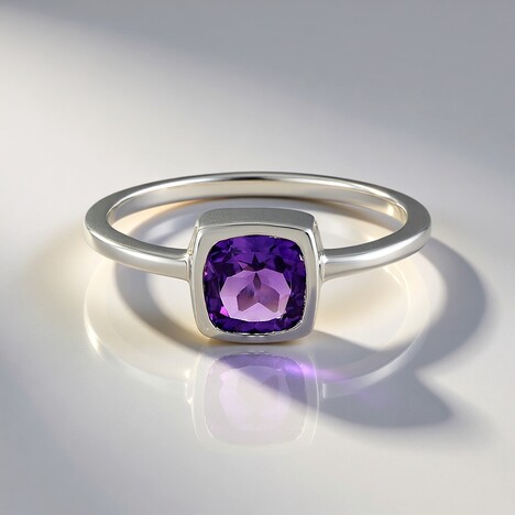 Anello in argento con Ametista