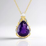 Collana in argento con Ametista (Gems en Vogue)