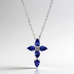 Collana in oro con Tanzanite AAA