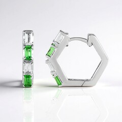 Orecchini in argento con Lemshuku Tsavorite