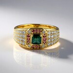 Anello in oro con Indicolite (Adela Gold)