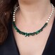 Malachite Silver Necklace (Riya)